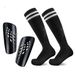 Football Shin Guards Socks Set Children Adult Sports Shin Guards Leg Guards Knee High Sports Socks Two Piece Set_desvips.com