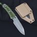 Outdoor Fixed Blade Knife With Full Tang, K-Sheath, High Hardness Stainless Steel, Camping Survival Tool, Portable Utility Knife_desvips.com
