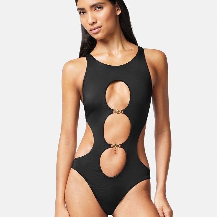New One-Piece Swimsuit Sexy High-End Fashion Triangle Hollow Slimming Swimwear Backless_desvips.com