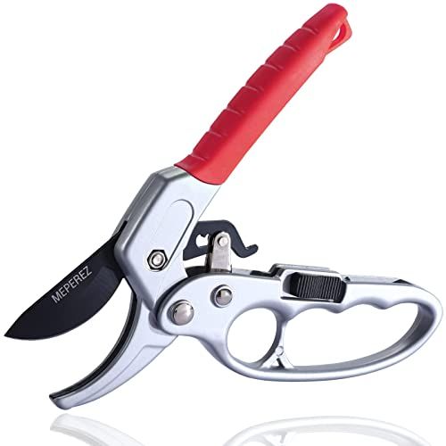 Premium Germany Pruning Shears With 4x Cutting Power, Hand Pruners For Trimming, Garden Clippers With 1-Inch Cut Capacity, Easy To Use Gardening Tools_desvips.com
