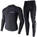 Korean Men's Diving Quick-Dry Sun Protection Jellyfish Surfing Suit Slimming Hot Spring Two-Piece Swimsuit Sleeve Long_desvips.com