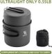 Qunature Ultralight Camping Pot 1.1L Collapsible Cup Cooking Pot Soup_desvips.com