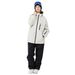 New Men Women White Winter Outdoor Snowboard And Pants Ski Couple Suit_desvips.com