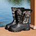 Men's Winter Snow Boots With Steel Studs - Waterproof Slip-Resistant Insulated Fishing Shoes For Outdoor Hiking & Hunting_desvips.com