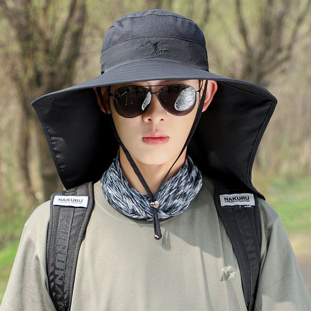 Men's & Women's Wide Brim Sun Hat With Neck Flap - UPF 50+ UV Protection For Outdoor Travel & Hiking_desvips.com