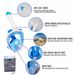Underwater Snorkeling Full Face Children Swimming Mask Set Scuba Diving Respirator Masks Anti Fog Safe Breathing For Kids Adult_desvips.com