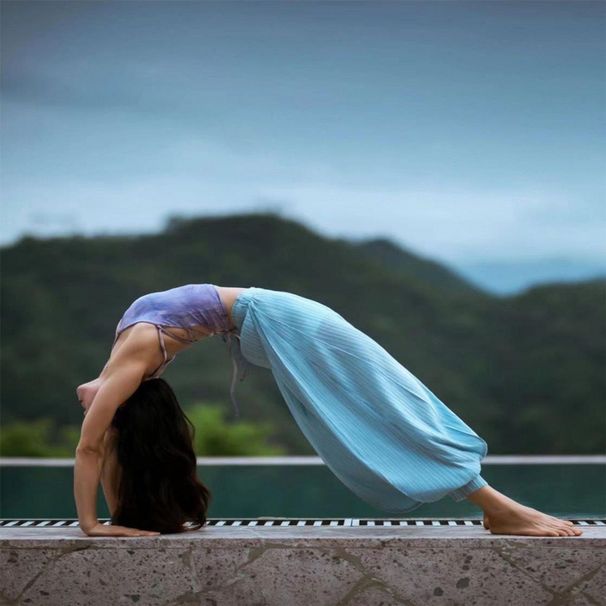 Indian Yoga Bloomers Summer Women High Waist Elastic Wide Leg Long Linen Lantern Pants With Drape_desvips.com