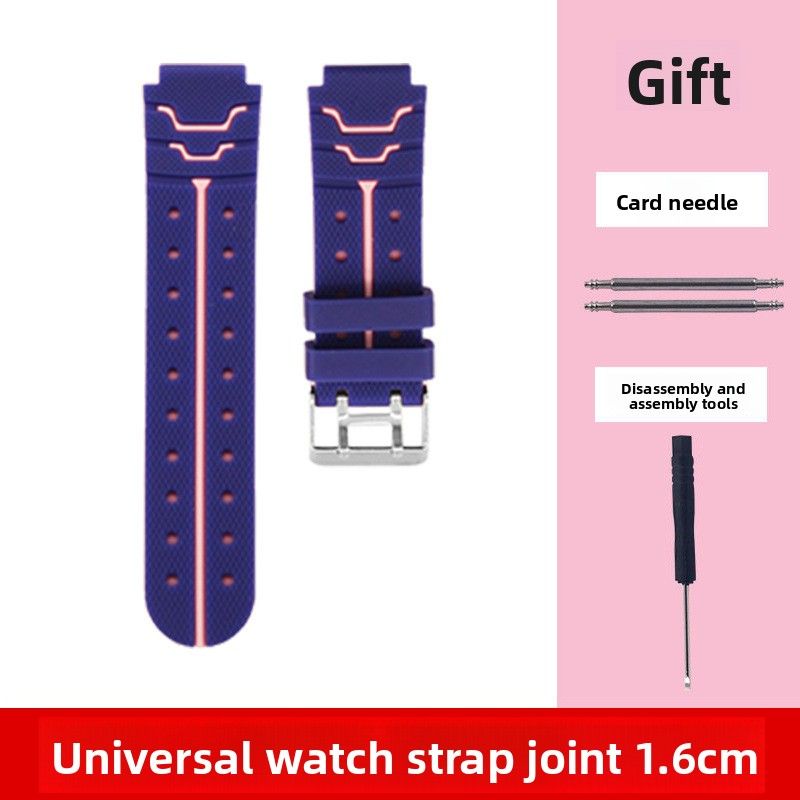 Universal Silicone Watch Bands For Kids – Soft, Adjustable Replacement Straps (12mm Flat Connector) – Pink & Blue Options_desvips.com