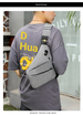 Cross-border Foreign Trade Gun Bag Shoulder Bag Men's Casual Sports Checkered Chest Bag_desvips.com
