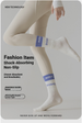 Yoga Socks For Women Autumn And Winter Versatility Professional Sports Fitness Pilates Anti-slip Dispensing Double Combed Cotton Mid-leg Socks_desvips.com