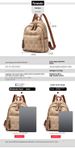 Stylish And Versatile Women's Large-capacity Travel Backpack With Printed PU Bags, Trendy Cross-border E-commerce_desvips.com