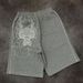 2025 High Street Trend Loose Shorts Sports Versatile Casual Sweatpants Summer Line Art Dragon Head Embroidery Men's_desvips.com