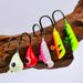 Lure Micro Ice Luminous Root Hook Set Silkworm Mini Lead Head Winter Fishing Hooks 48pcs_desvips.com