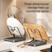 Carbon Steel Pot Lid Countertop Storage Rack Kitchen Organizer For Cutting Boards, Spatulas, And Draining_desvips.com