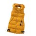 Down padded waistcoat for women autumn-winter sleeveless vest mid-length hooded vest_desvips.com