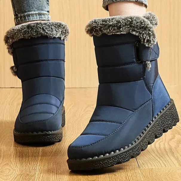 Snow Platform Shoes Woman Fur Keep Warm For Women Plus Size Plush Botas Mujer Winter Boots 240830_desvips.com