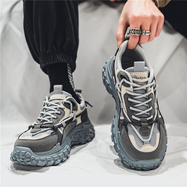 2024 New Men's Sports Construction Site Wear-resistant And Durable Thick-soled Tire Labor Protection Work All-match Dad_desvips.com