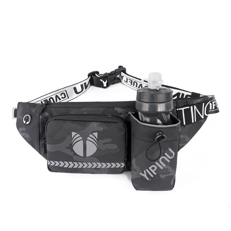 YIPINU New Camouflage Water Bottle Outdoor Hiking Phone For Men And Women Cycling Large Capacity Sports Waist Bag_desvips.com