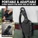 FLISSA 7 Inch Full Tang Fixed Blade Knife With Kydex Sheath And Emergency Rope_desvips.com