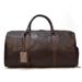 Big Capacity Genuine Leather For Men Women Soft Black Cowhide Casual Travel Duffel Large Luggage Weekend Shoulder Bag_desvips.com