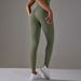 New Seamless Knit Dot Hip Lift High Waist Tummy Control Yoga Sports Running Fitness Cropped Pants_desvips.com