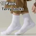 HLHYX 10 Pairs Thick-Soled Moisture Wicking Socks With Cushioned Bottoms Perfect For Running And Professional Sports_desvips.com