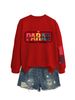 Fashion Trend Colorful Paras Make Arm Print European And American Women's Sports Sweatshirt_desvips.com