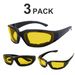 3 Paar Tag Und Nacht Fahren Reitbrille Anti-Staub Outdoor Sport Motorrad Radfahren Sonnenbrille Windbeständig Schutzbrille UV400_desvips.com