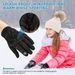 Cycling Gloves Outdoor cycling gloves wholesale children's warm bicycle running autumn and winter full finger non slip waterproof touch screen gloves_desvips.com