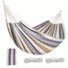 24-hour Delivery Of Canvas Single For Old Customers, Outdoor Camping, Indoor Children's Swing, Thick Striped Hammock_desvips.com