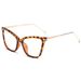 3288 Cat Eye Metal Anti Blue Glasses, Fashionable Flat Light Frame, Trendy For Men And Women_desvips.com