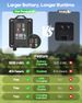 ICRGB Solar Rope Lights, 66FT 200LED With 1800mAh Battery, IP67 Waterproof Outdoor Decorative Lighting With 8 Modes And Timer Function For Trampoline,_desvips.com