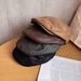 2025 Women's Summer And Autumn Versatile Hot Girl Hat, American Retro Suede Reverse Wearing Forward Hat, Niche Personality, Small Face, Beret Hat_desvips.com
