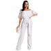 Women's Clothing sexy ruffled off-shoulder jumpsuit_desvips.com