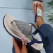 Summer New Glass Rhinestone Woven Beach Casual Shoes For Women Large Size Thong Sandals Ddmysaturn_desvips.com