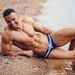 Men's Triangle Swim Trunks Low Rise Bra Included European American Style Tight Fit Anti Exposure Professional Swimsuit_desvips.com