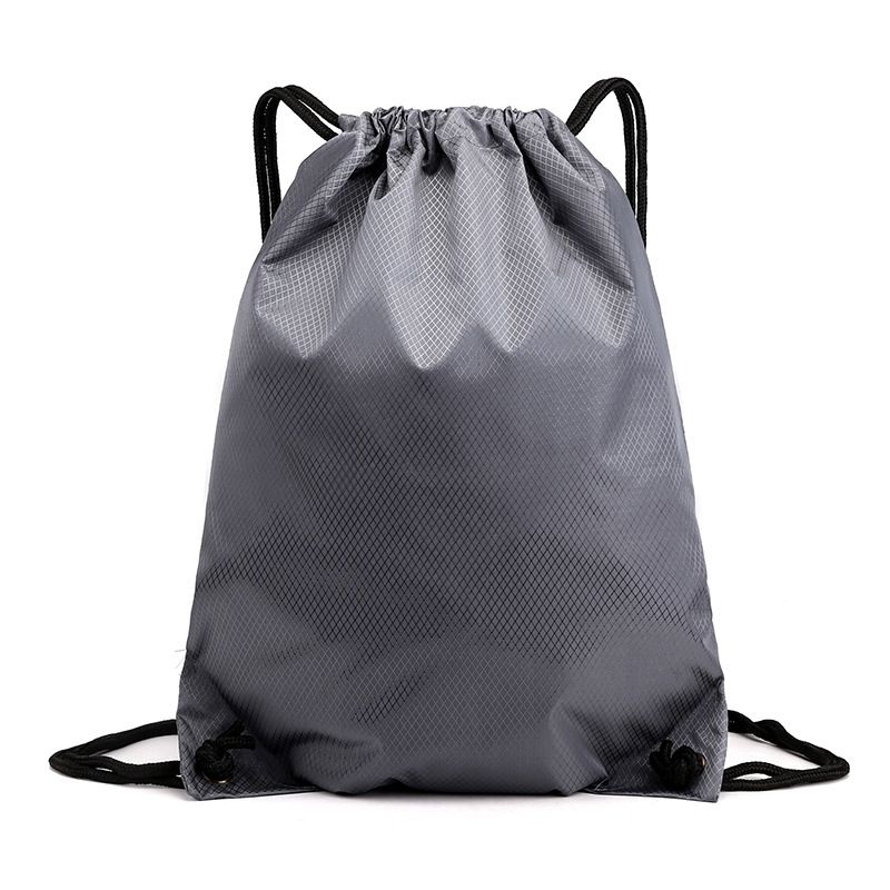 Unisex Drawstring Backpack - Lightweight Foldable Gym Bag For Basketball Shoes & Sports Gear, Custom Logo Oxford Fabric Carryall_desvips.com