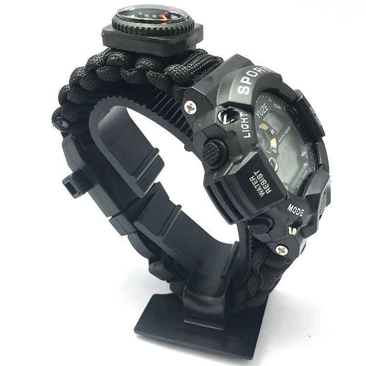 Wolf Warrior 2 Waterproof Paracord Watch Multifunctional Special Forces Gear Outdoor Survival Climbing Camping Supplies_desvips.com