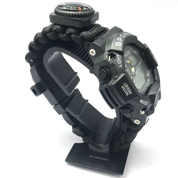 Wolf Warrior 2 Waterproof Paracord Watch Multifunctional Special Forces Gear Outdoor Survival Climbing Camping Supplies_desvips.com