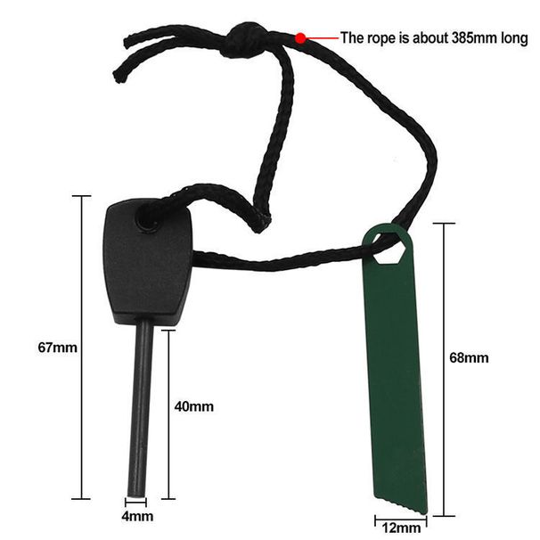 Teaching Equipment: Igniter, Multifunctional Rod, Magnesium Strip, Waterproof Wilderness Survival Ignition Stone_desvips.com