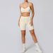 Women’s Clothing Tight Fitting Sanded Yoga Suit Quick Drying Fitness Clothes Summer Running Sports Suit_desvips.com