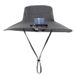 Men's Solar-Powered Cooling Fan Hat - High Wind Speed & UV Protection For Summer Outdoor Activitie_desvips.com