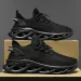 Men Casual Sport Breathable Lightweight Sneakers Outdoor Mesh Black Running Athletic Jogging Tenis Walking Shoes 260320_desvips.com