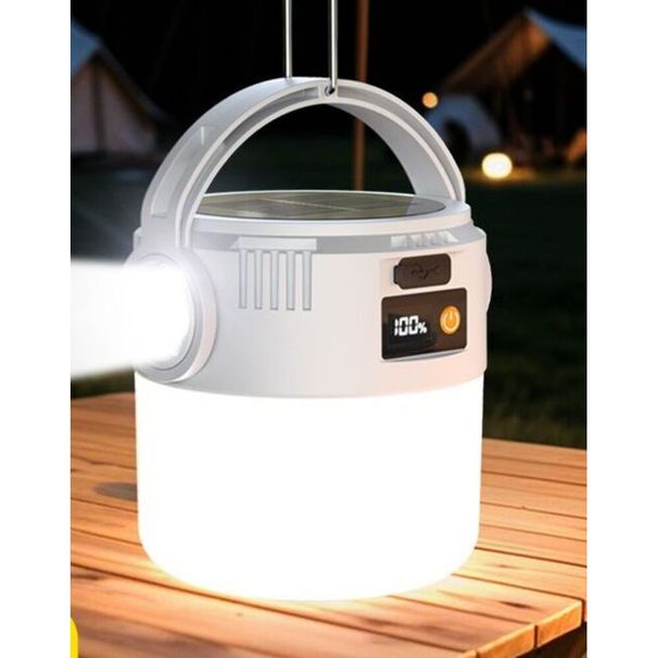 Solar Camping Rechargeable Outdoor Long Battery Life Night Market Lighting Lamp For Stall And Tent Emergency Home Use_desvips.com