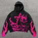 NOKOMETA Hot-selling Street Trendy Brand Skull Pullover Sweater 3D Digital Printing Casual Loose Hooded Sweater High Street_desvips.com
