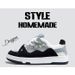 National Trend Couple Bread For Women Macaron Dopamine Brand New Leather BAKE Unisex Skateboarding Sports Shoes_desvips.com