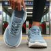 Women's Sports Wide Toe Casual Breathable Mesh Platform Sole Comfortable Walking Running Sneakers Trend Ladies Footwear_desvips.com