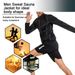 Sports Clothing Sweat Suit Men's Sports Fitness Body Shaping Short Sleeve Running Abdomen Tight Yoga Suit Corset_desvips.com
