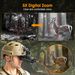 Head Mounted 1080P Night Vision Sight 5x Magnifying Telescope, 850nm 3-level Infrared All Black Visible 300 Meter Aluminum Alloy Hunting/fishing_desvips.com