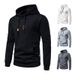 2025 New European Size Casual Pullover Jacquard Sweatshirt Men's Plaid Quilted Cotton Fabric Hooded_desvips.com